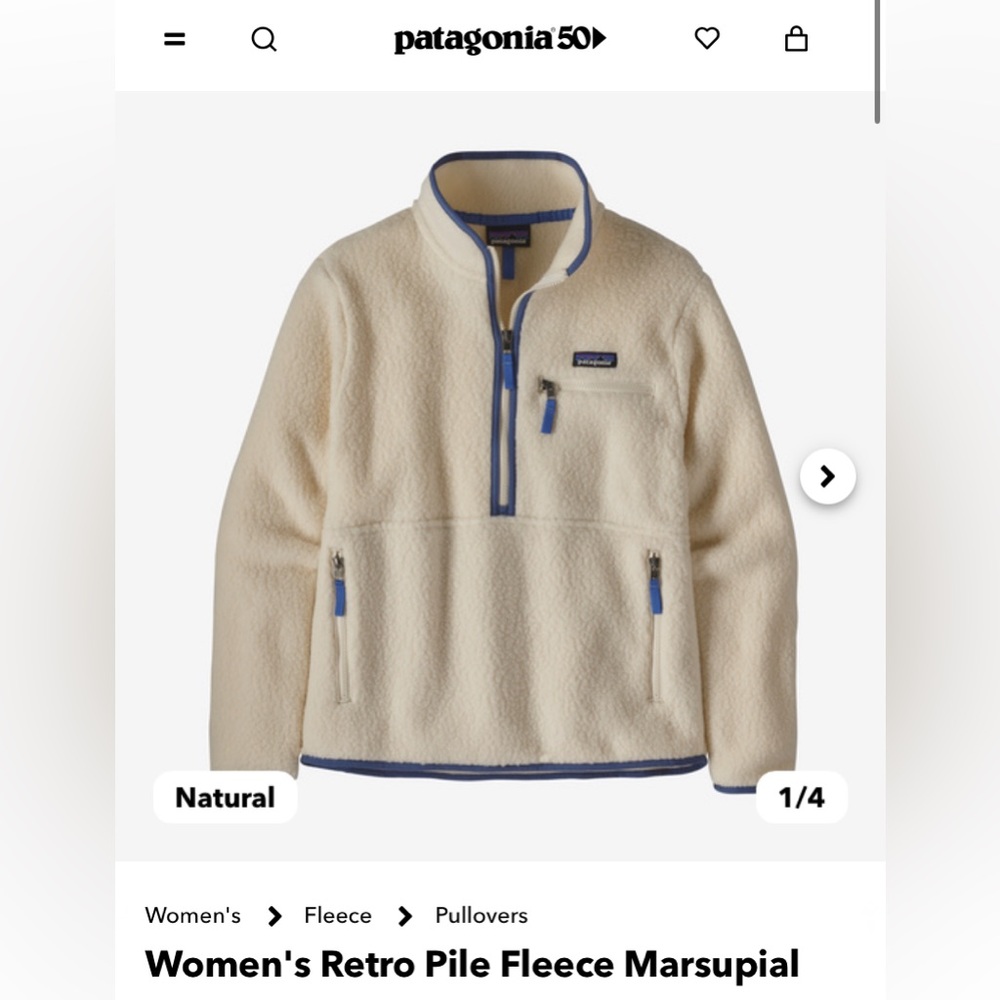Women's Retro Pile Fleece Marsupial
